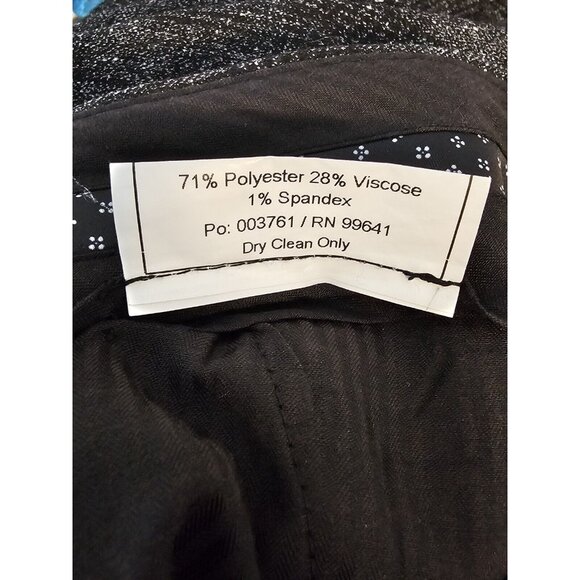 Joseph Abboud White Men's Pants Size 34 X 32 Gray Plaid Dress Pants - Picture 9 of 10